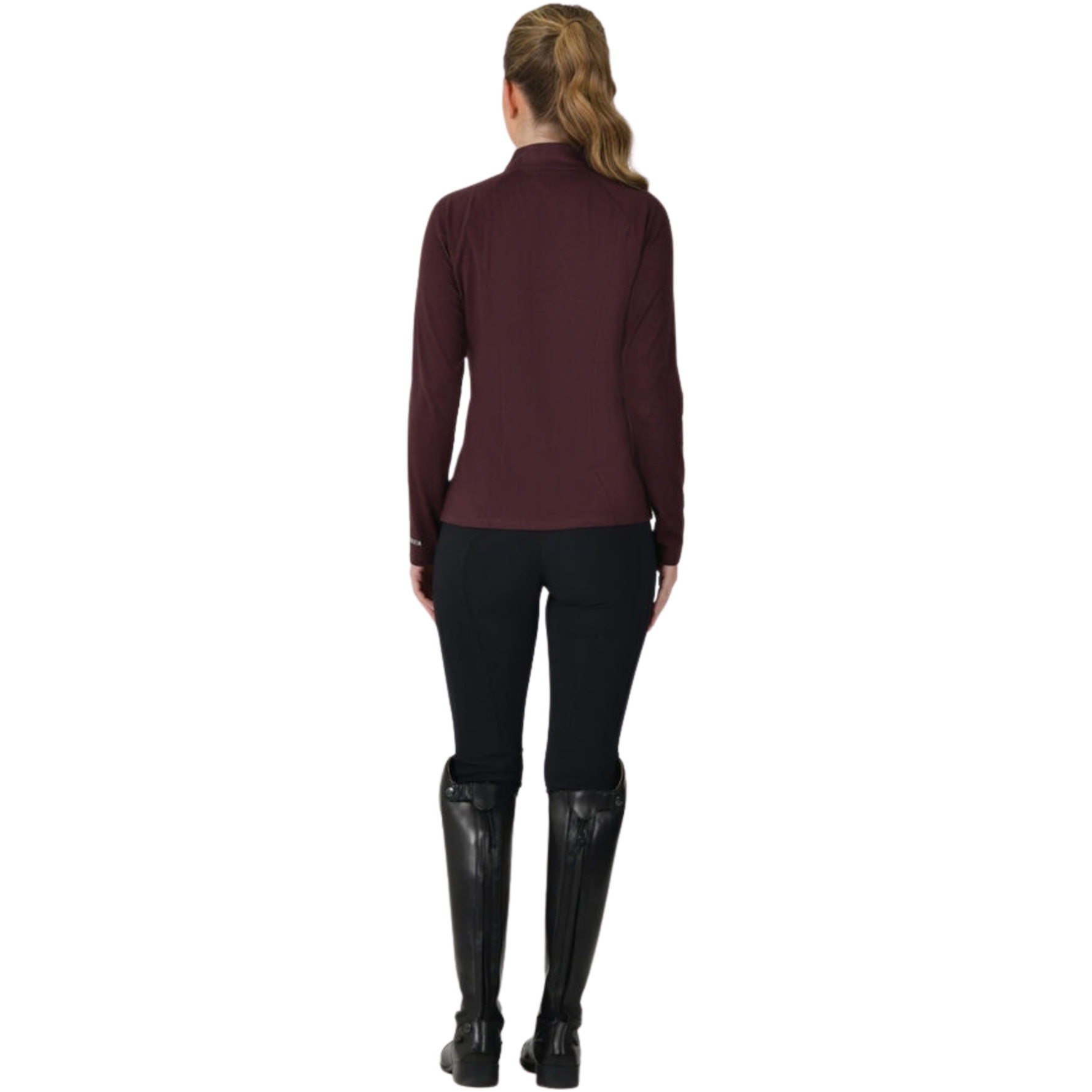 2025 Weatherbeeta Womens Bamboo Long Sleeve Performance Base Layer 1028436 - Mulberry